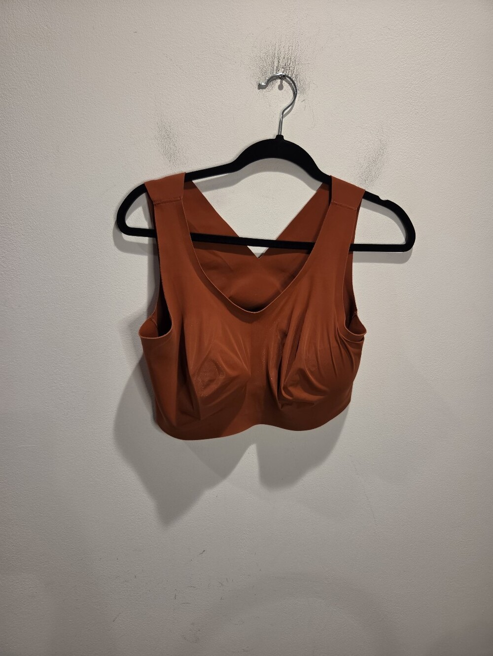 Evelyn Bobbie Size XL Defy Bra In A Burnt Orange Color